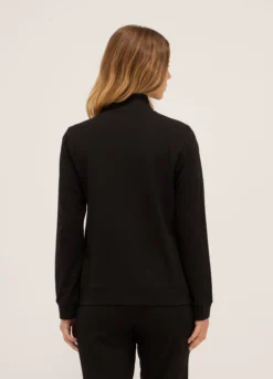 Felpa in french terry di cotone stretch donna