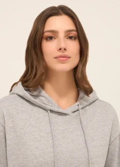 Felpa in french terry di cotone mélange donna