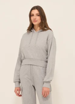 Felpa in french terry di cotone mélange donna