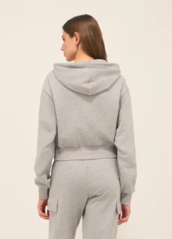 Felpa in french terry di cotone mélange donna