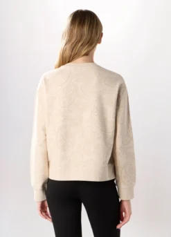 Felpa in french terry di cotone stretch donna