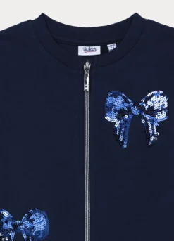 Felpa in french terry di cotone stretch bambina