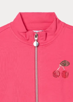 Felpa in french terry di cotone stretch bambina
