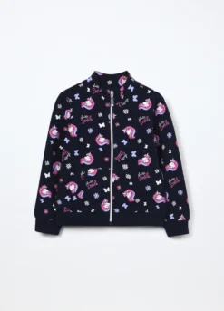 Felpa in french terry di cotone stretch bambina