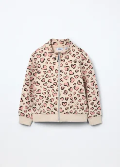 Felpa in french terry di cotone stretch bambina