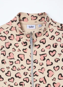 Felpa in french terry di cotone stretch bambina