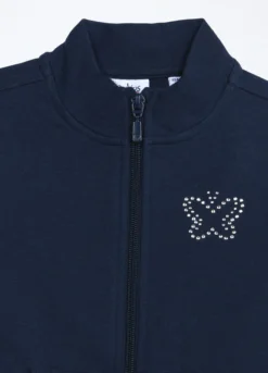 Felpa in french terry di cotone stretch bambina