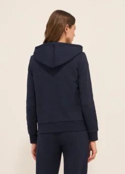 Felpa in french terry di misto cotone donna