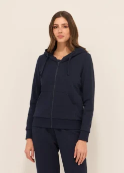 Felpa in french terry di misto cotone donna