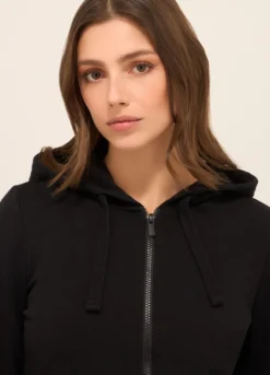 Felpa in french terry di misto cotone donna