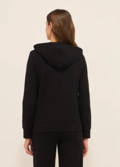 Felpa in french terry di misto cotone donna