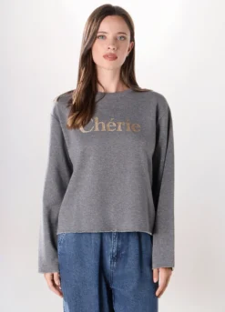 Felpa in french terry di misto cotone donna