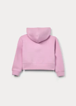 Felpa in french terry di misto cotone bambina
