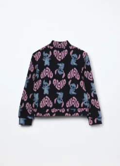 Felpa in french terry di misto cotone bambina