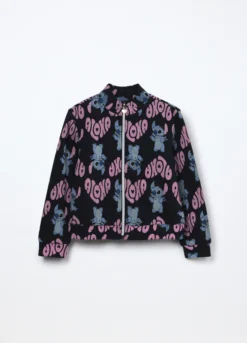 Felpa in french terry di misto cotone bambina