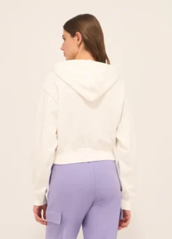 Felpa in french terry di puro cotone donna