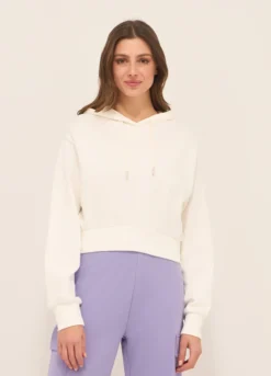 Felpa in french terry di puro cotone donna