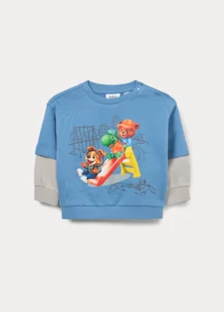 Felpa in french terry di puro cotone bimbo