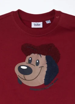 Felpa in french terry di puro cotone neonato