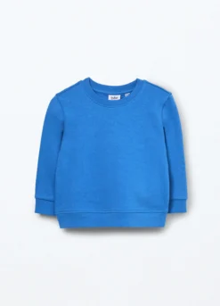 Felpa in french terry di puro cotone neonato