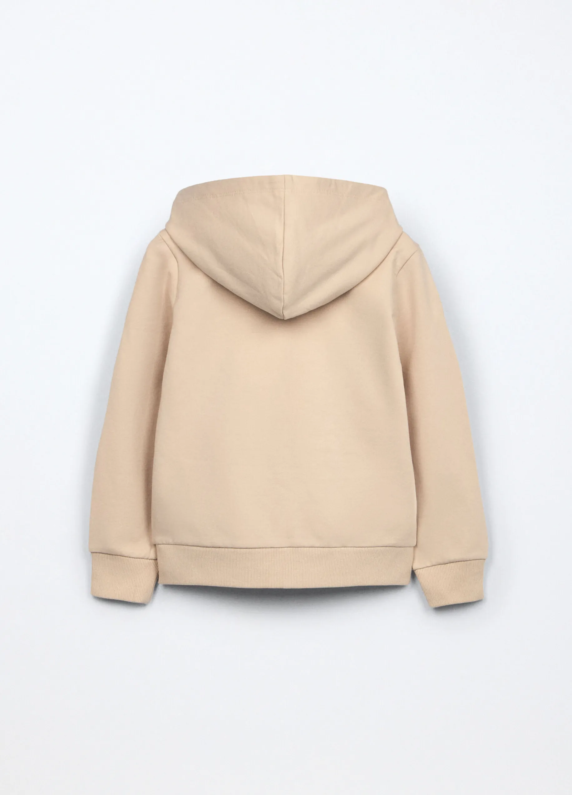 Felpa in french terry stretch bambina