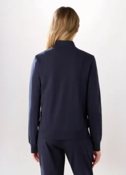 Felpa in jersey di cotone stretch donna