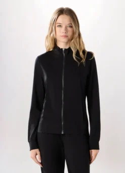 Felpa in jersey di cotone stretch donna