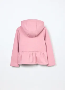 Felpa in misto cotone con cappuccio bambina