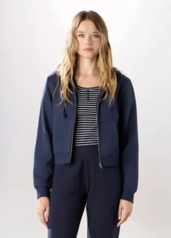 Felpa in misto cotone donna