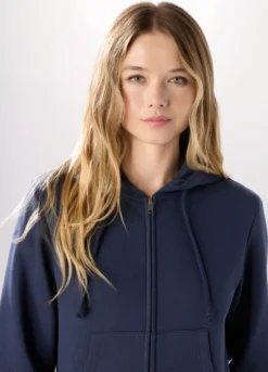 Felpa in misto cotone donna