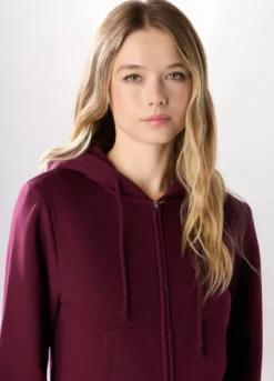 Felpa in misto cotone donna