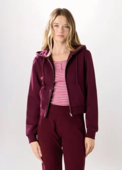 Felpa in misto cotone donna