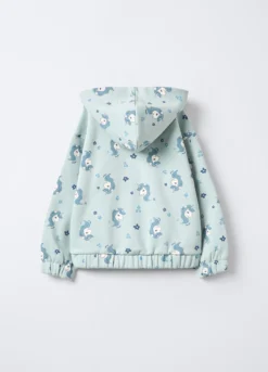 Felpa in misto cotone garzato bambina