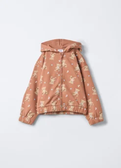 Felpa in misto cotone garzato bambina