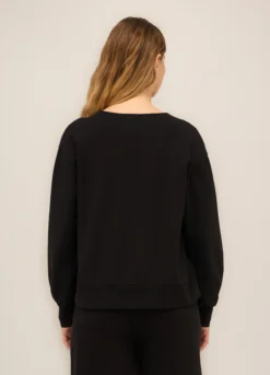 Felpa in misto cotone stretch donna