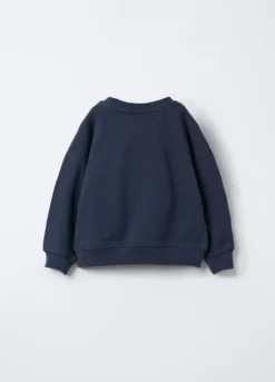 Felpa in puro cotone garzato Fit Over bimbo