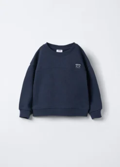 Felpa in puro cotone garzato Fit Over bimbo