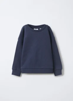 Felpa in puro cotone garzato Fit Over bimbo