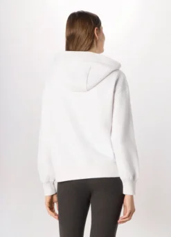 Felpa misto cotone con cappuccio donna