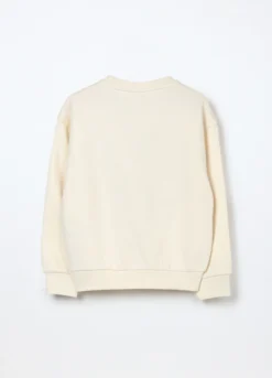Felpa misto cotone con paillettes bambina