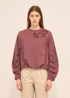 Felpa misto cotone donna