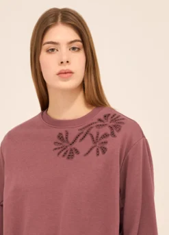 Felpa misto cotone donna