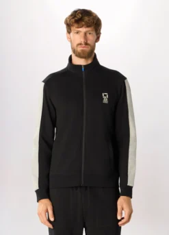 Felpa sportiva in misto cotone uomo