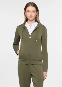 Felpa stretch con cappuccio Holistic donna