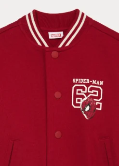 Felpa varsity Marvel in puro cotone fleece bambino