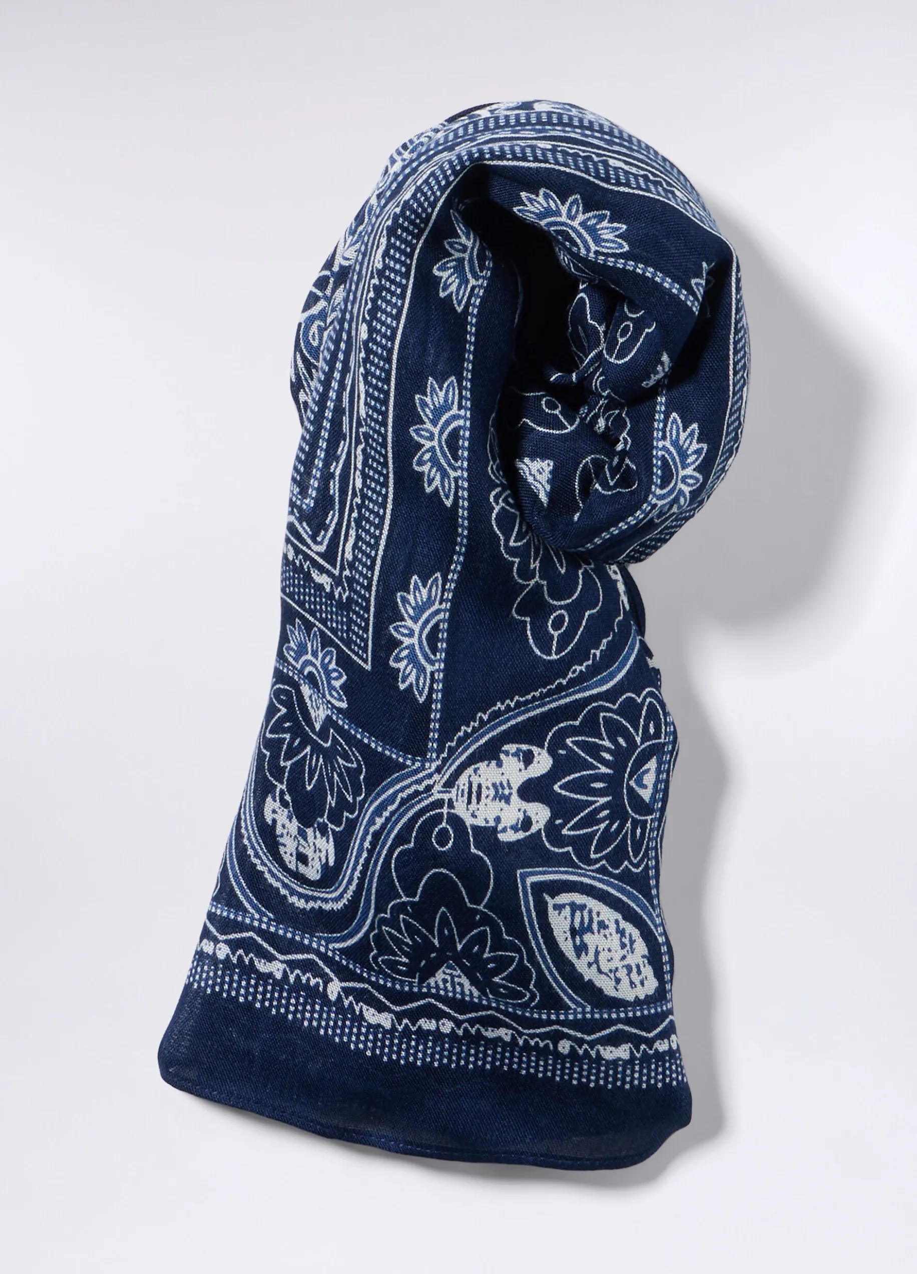 Foulard con stampa in pura viscosa donna