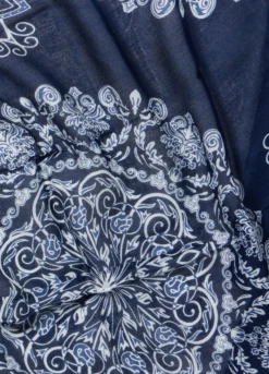 Foulard con stampa in pura viscosa donna