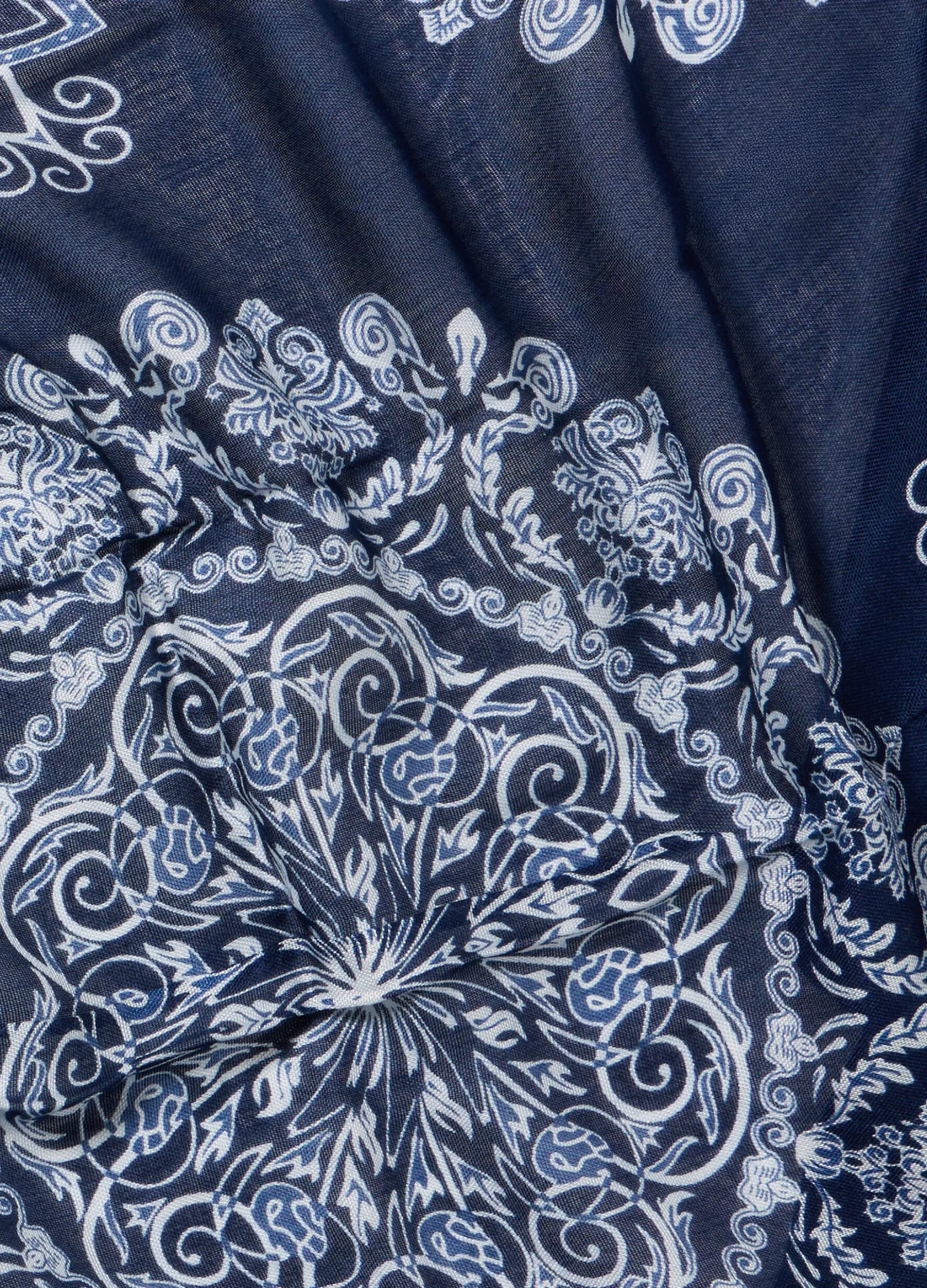 Foulard con stampa in pura viscosa donna