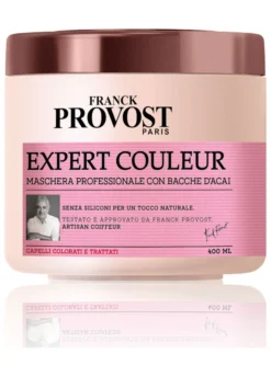 Franck Provost Maschera Professionale Expert Couleur, Maschera con Bacche d'Acai per capelli colorati e trattati, , 400 ml.
