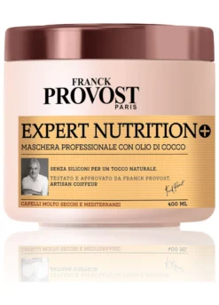 Franck Provost Maschera Professionale Expert Nutrition +, Maschera con Olio di Cocco per capellinutriti e disciplinati, , 400 ml.
